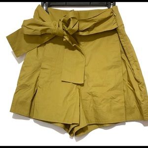 J. Crew Tied Front Shorts in Honey Brown 8 10 16